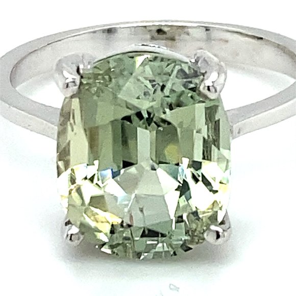 Mint Green Tourmaline 6.80ct Solid 14K Gold Ring - Picture 6 of 6